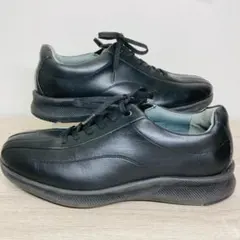 美品 asics PEDALA ペダラ レザー 黒 スニーカー 25.5㎝□のサムネイル