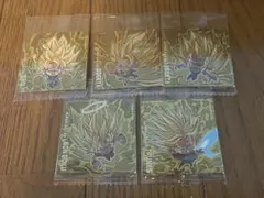ドラゴンボールウエハース　超戦士シール　5枚セット　覚醒せし超サイヤ人