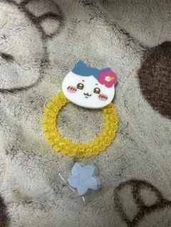 ちいかわ　ハチワレ　スプリングヘアゴム　ハイビスカス　シーサーのおみやげやさん