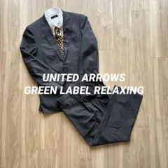 美品/ダークグレー/ストライプ /ビジネススーツ /ネクタイ付き