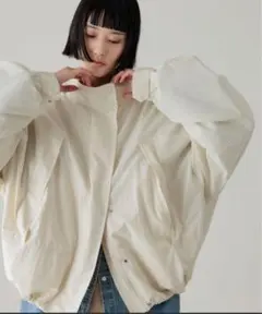 lowrys farm ボリュームショートモンスターコート アイボリー