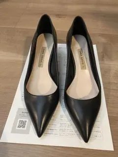 ZARA ブラック ポインテッドトゥ ハイヒール　37サイズ　本革