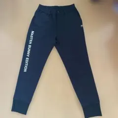 現行モデル　マスターバニー　ジョガーパンツ　黒　グレー　総柄　S〜M相当　3 現行モデル マスターバニー ジョガーパンツ 黒 グレー 総柄 S〜M相当 3