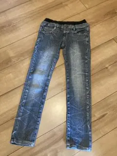 デニムブルー スキニーパンツ