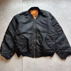 Alpha MA-1 フライトジャケット　made in USA ブラック　XLのサムネイル
