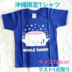 【沖縄限定】ジンベエザメ Tシャツ キッズサイズ120cm／ラスト1点限り！