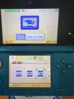 週末限定価格ソフト6本　ニンテンドー3DS アクアブルー 本体　動作確認済