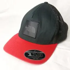 ザノースフェイス メッシュキャップ 黒 赤 良品 62cm 希少 逸品