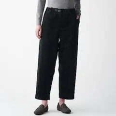 無印良品/コーデュロイワイドパンツ/ベルト付き M