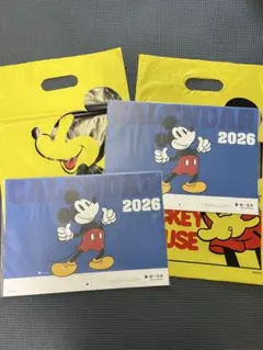 ミッキーマウス 2026年壁掛けカレンダー　２セット