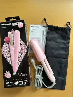 Panasonic 3Way ミニヘアアイロン EH-HW24 ピンク