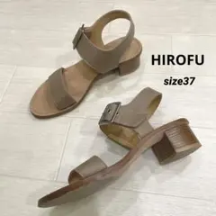イタリア製 HIROFU ヒロフ 本革 ストラップサンダル 37 23.5-24のサムネイル