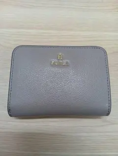 ト*ム様 FURLA 二つ折り財布 グレー レザー　新品