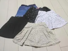 キッズ 女児 キュロット ショートパンツ 4点セット まとめ売り