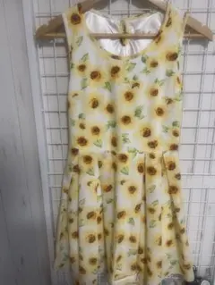 【美品】ワンピース ひまわり 夏服
