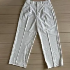 ユニクロ　タックワイドパンツ ホワイト　XL