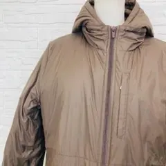 【004465】adidas ロングコート 中綿 フード付 防寒