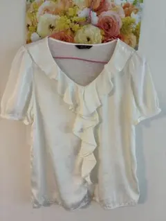 ＊レディースブラウス＊コムサ＊Mサイズ＊美品＊半袖ブラウスのサムネイル