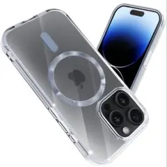 iPhone15ProMax MagSafe ケース クリア 保護フィルム付き