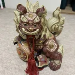 九谷焼　獅子置物　昭和レトロ　アンティーク 九谷焼 獅子置物 昭和レトロ アンティーク - メルカリ