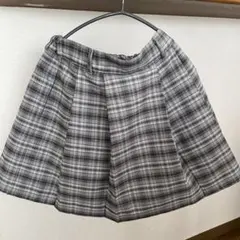 美品　Love toxic チェック柄スカート L (160)