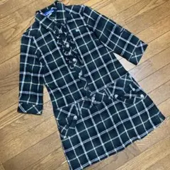 バーバリーブルーレーベル　チェック　チュニック　ワンピース　38