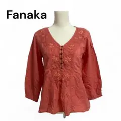 Fanaka ファナカ インド製 刺繍 ブラウス ピンク 長袖のサムネイル