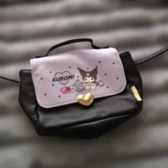 クロミショルダーバッグ 黒・紫