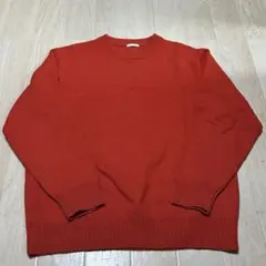 【美品】無地オレンジニット ノーブランド Lサイズのサムネイル