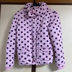 水玉 中綿コート