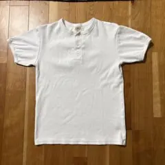 【美品】AVIREX U.S.A. サーマルヘンリーネック Tシャツ Mホワイト