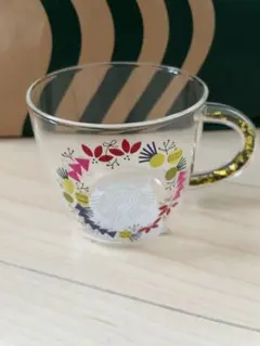スタバ ホリデー2021 耐熱グラスマグリース296ml