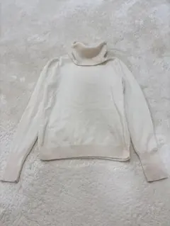 UNIQLO 유니클로 캐시미어100% 터틀넥 스웨터 오프 화이트