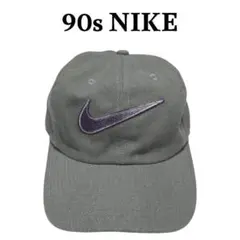 90s NIKE ビッグロゴ刺繍キャップ ストラップバック ナイキ