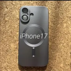 iPhone17 スマホケース　MagSafe グレー　シンプル　レンズ保護