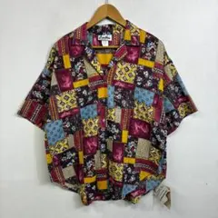 90s CARIBOU 半袖 開衿シャツ ペイズリー USA製 デッドストック