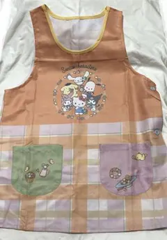 6/16限り　Sanrio Characters エプロン チェック柄　M-Lのサムネイル