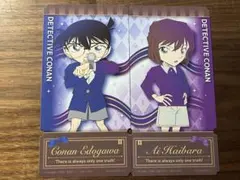 名探偵コナン　江戸川コナン　灰原哀　チケット型ミニポスター