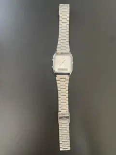 CASIO AQ-230 アナデジ 腕時計 シルバー