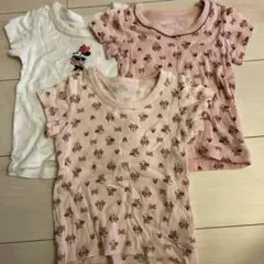 ミニーマウス ベビー肌着 90cm 西松屋 3点セット