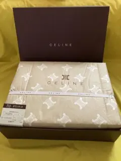 CELINE ミンクタッチ アクリルニューマイヤー毛布 マガダム総柄