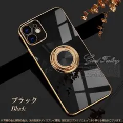 ⭐️かつてない高級感⭐️ リング付き iPhone アイフォン ケース