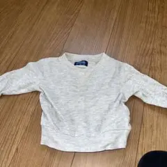 CLASSIC グレー Vネック トレーナー 80 西松屋