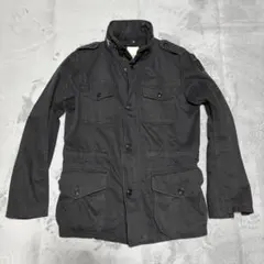 ディーゼル DIESEL ギミック満載 ミリタリーブルゾン、ブラックジャケット