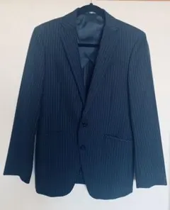 メンズ3ピース　ピンストライプネイビー美品