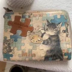 わちふぃーるど　ダヤン　二つ折り　革財布