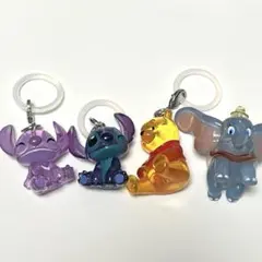 ディズニー めじるしアクセサリー スティッチ エンジェル ガチャ クリアカラー