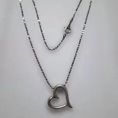 ハート型ペンダント ネックレス silver刻印あり