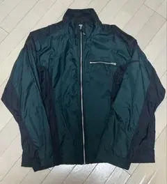 【古着】Nike ナイロンジャケット 緑/黒　L
