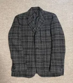 GLOBAL WORK チェック柄 テーラードジャケット M